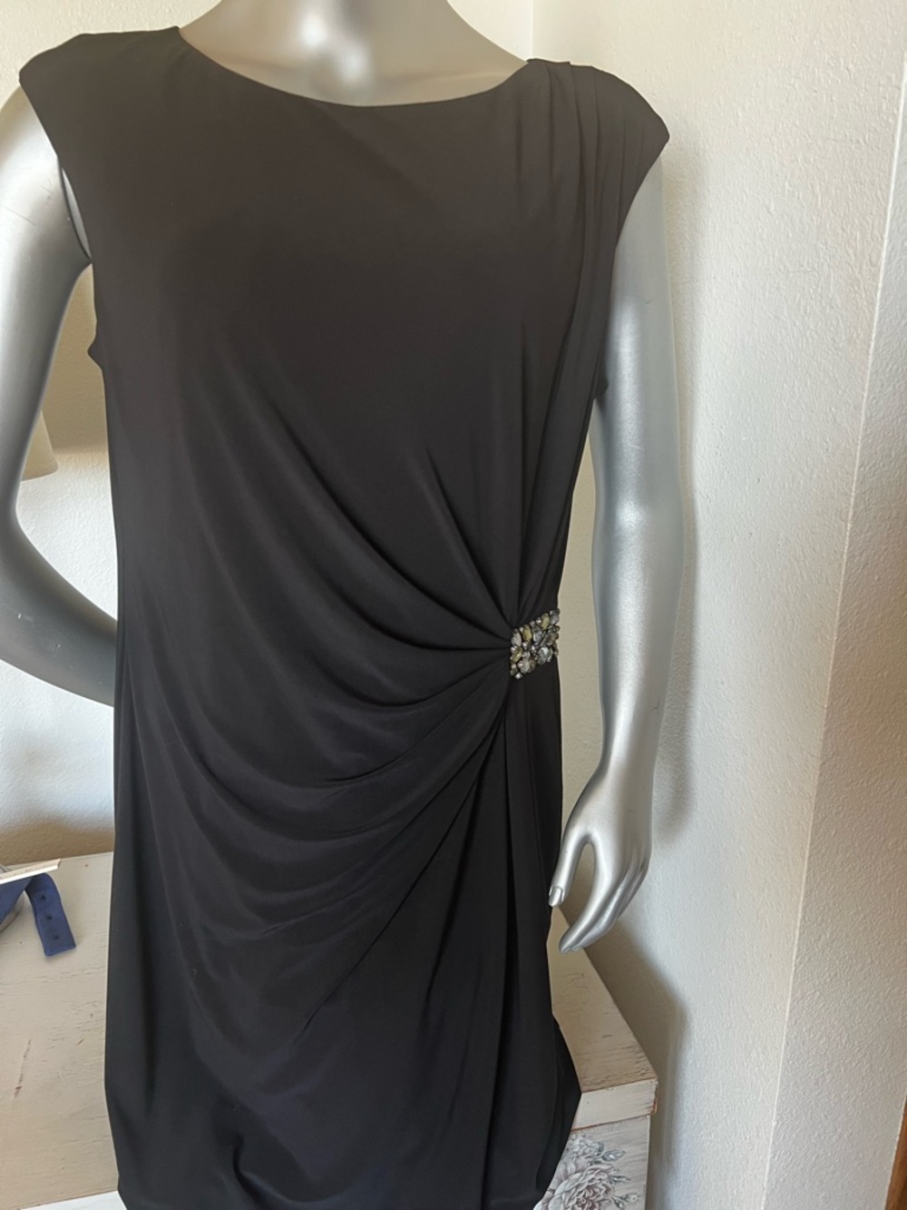 Evan Picone Black Label dress sz 16 LBD